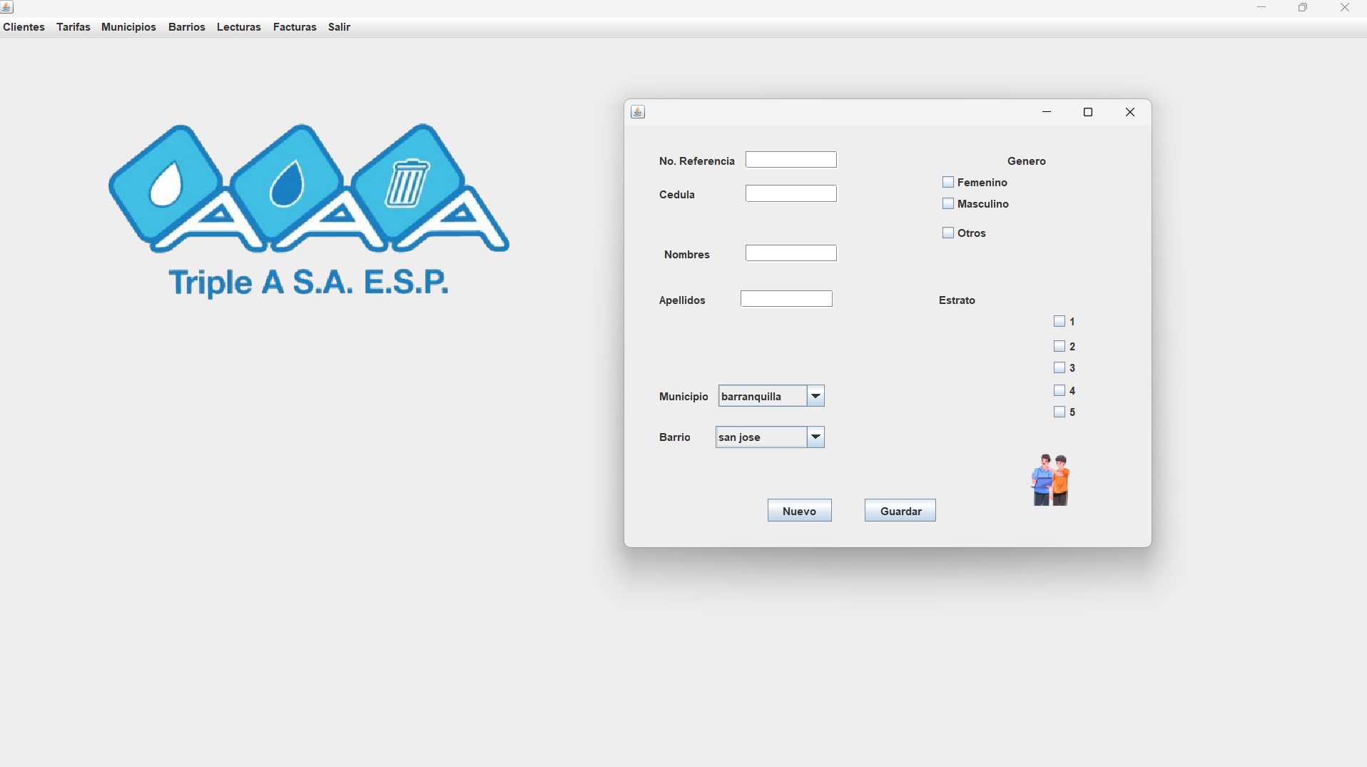 Software de gestión de recibos Triple AAA